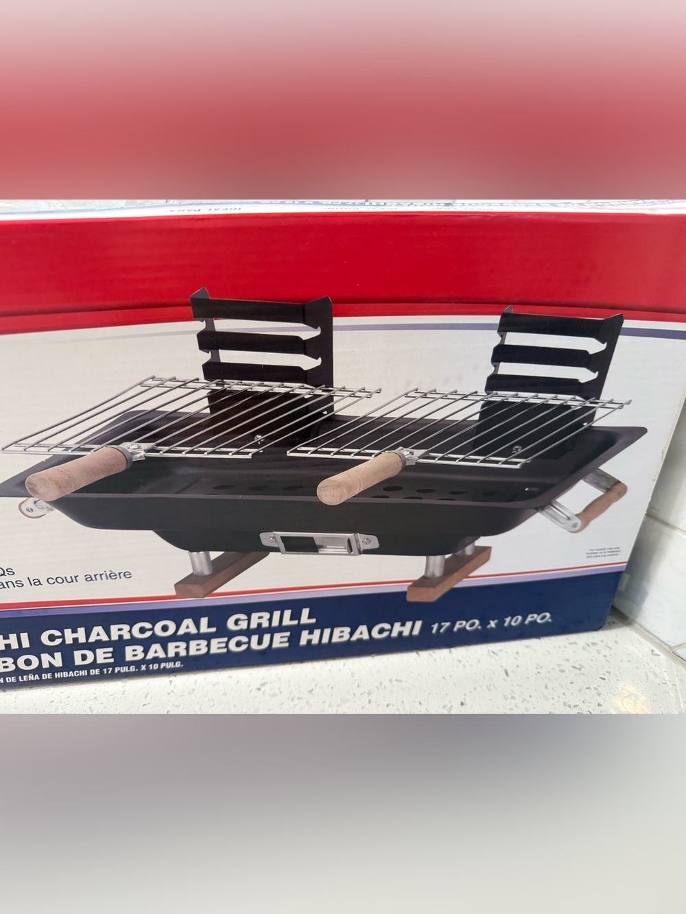 Marsh Allen 17” Hibachi Charcoal Grill Black Tabletop New & Campfire Cookbook - Picture 6 of 7